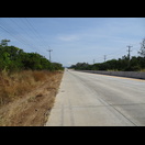 Die gut ausgebaute und wenig befahrene Straße